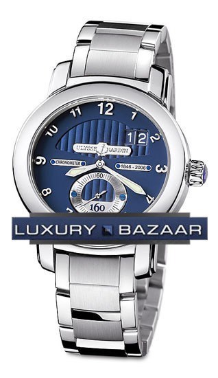 Ulysse Nardin Anniversary 160 (WG / Blue / WG) 1600-100-8 - Click Image to Close